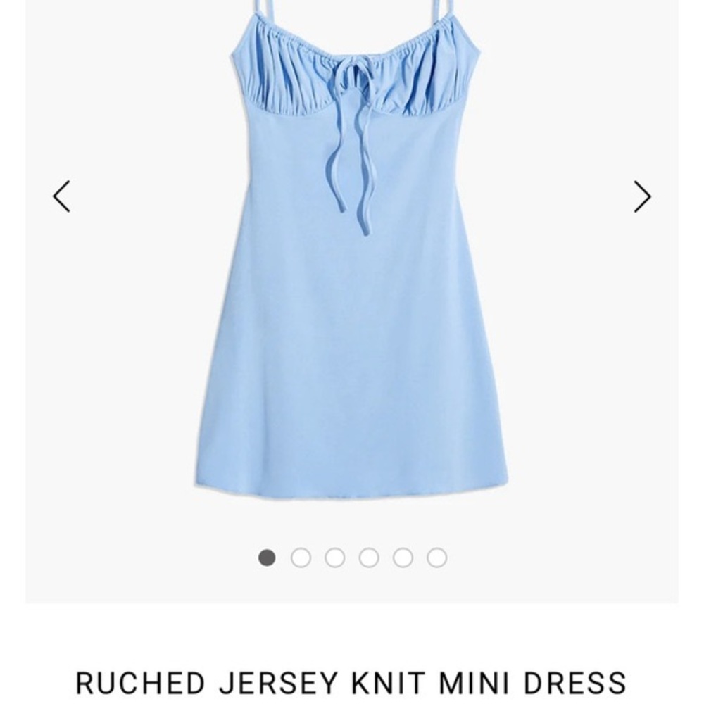 Ruched Jersey Knit Mini Dress